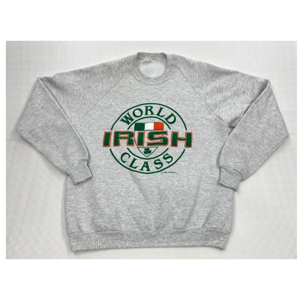 Vintage 1992 World Class Irish Ireland Sweatshirt Shirt Men's Medium